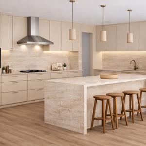 virtuve ar salu bēša