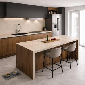 virtuve ar salu koka