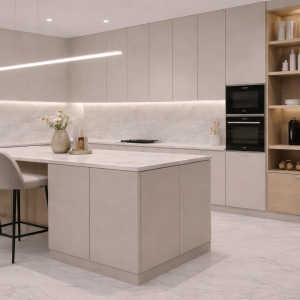 virtuve ar salu individuāla pasūtījuma