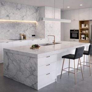 virtuve ar salu - gaiša